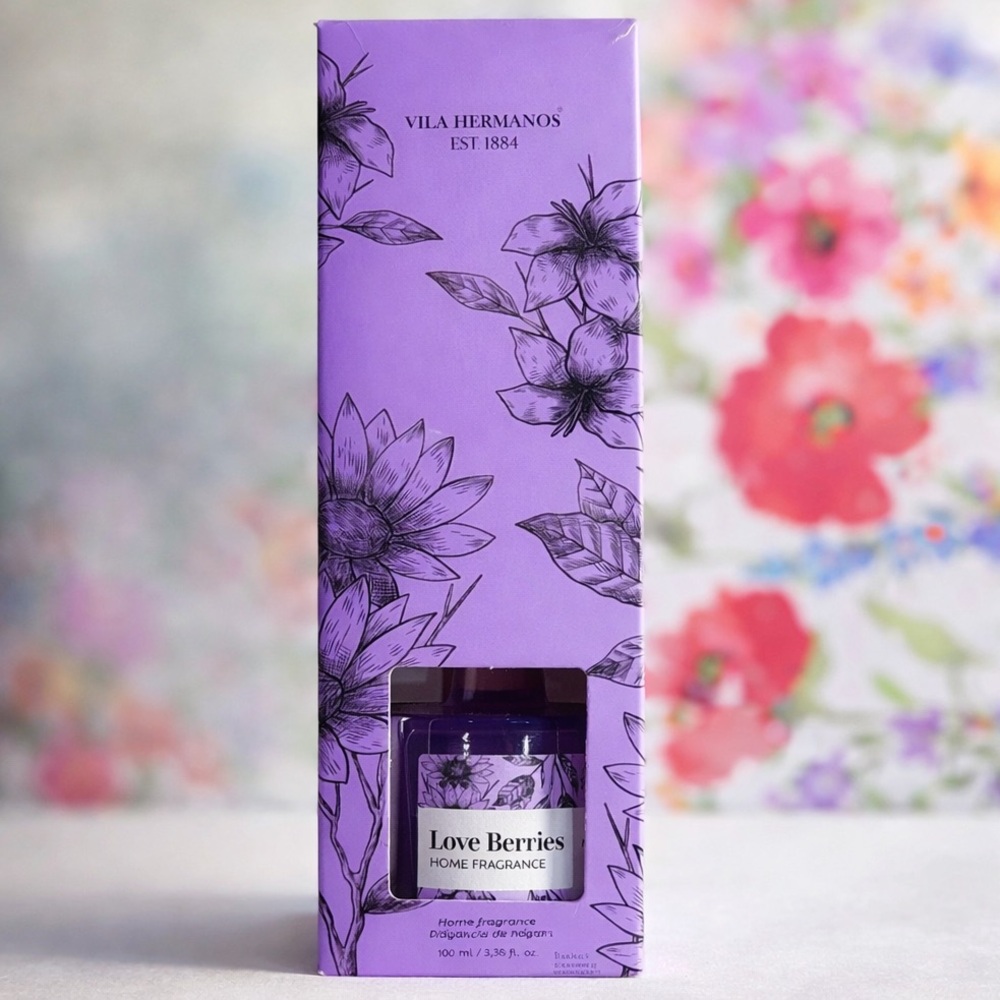 Vila Hermanos Love Berries Home Fragrance Reed Diffuser 💕💜